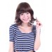 Wigs2you 劉海片 女士仿真劉海片 女齊劉海假髪片補髪塊 時尚新娘髪髻F-001